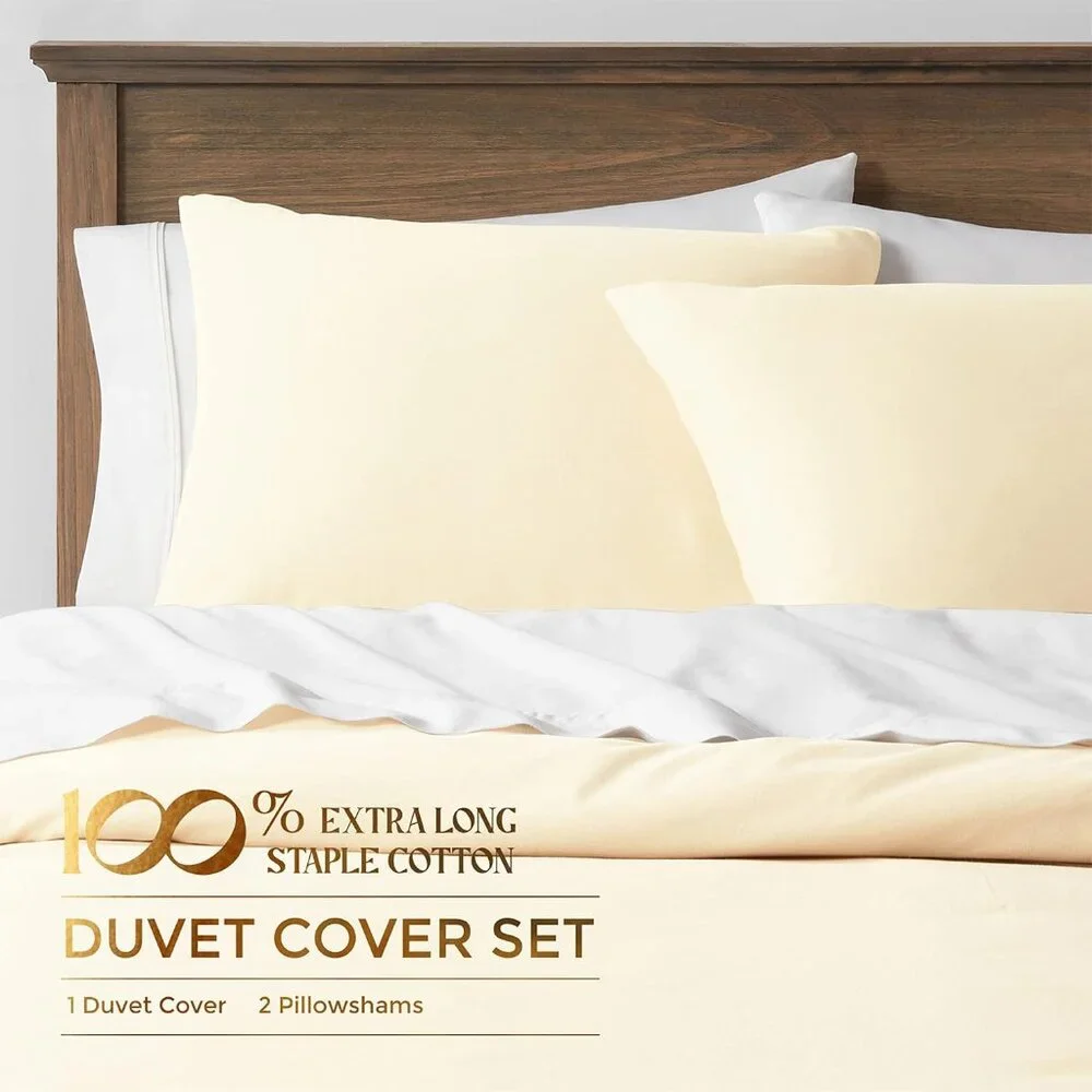 Twin/TwinXL Duvet Cover, 800 Thread Count Sateen 3 Pc Egyptian Cotton